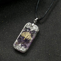 Thumbnail for Natural Crystal Reiki Energy Life Of Tree Healing Orgonite Necklace