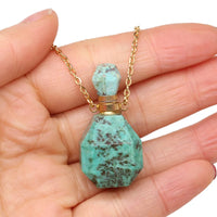 Thumbnail for Delightful Days Turquoise Perfume Bottle Pendants Necklace