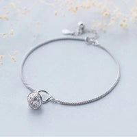 Thumbnail for 925 Sterling Silver Lucky Bell  PEACE Bracelet YourSoulPlace