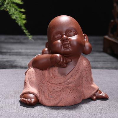 5pc/Set Top Quality Buddha Monk Tea Pet Figurines