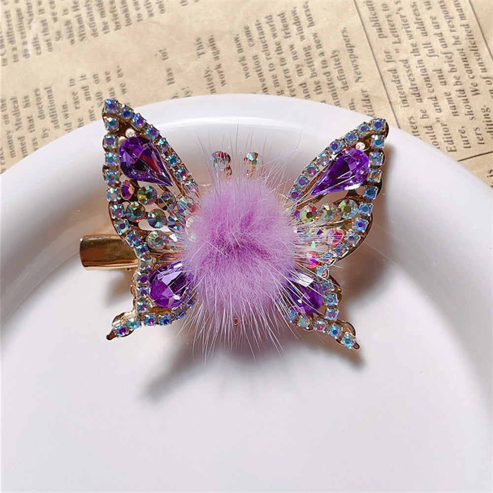 Flying Butterflys Hairpin Cute Adorable Side Clips Girls Shiny Barrette Women Hair Accessories