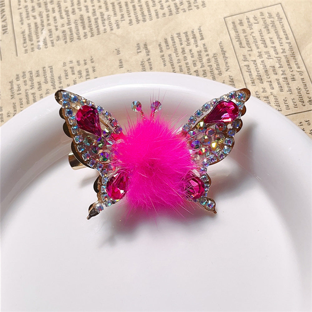 Flying Butterflys Hairpin Cute Adorable Side Clips Girls Shiny Barrette Women Hair Accessories
