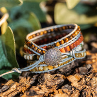 Thumbnail for 65-Million-Year-Old Ammonite Fossil Nurturing Wrap Bracelet