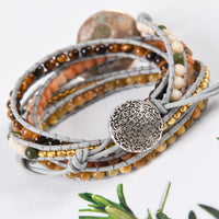 Thumbnail for 65-Million-Year-Old Ammonite Fossil Nurturing Wrap Bracelet