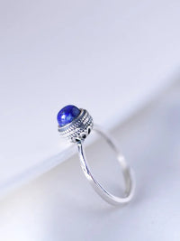 Thumbnail for 925 Sterling Silver Lapis Lazuli Stone Ring YourSoulPlace