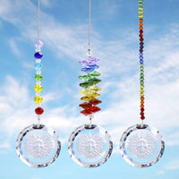 Thumbnail for 3 PCS/Set Chakra Suncatcher with Sunflower Pendant