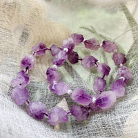 Thumbnail for AAA Grade Faceted Raw Amethyst NATURAL HEALING Stone Bracelet