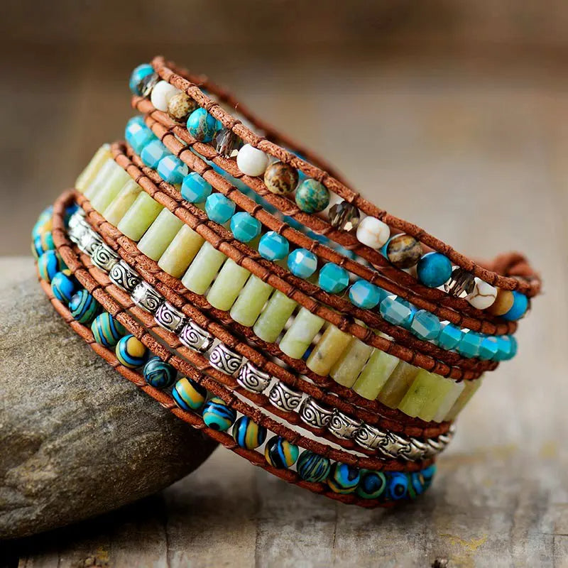 Calming Turquoise Wrap Bracelet