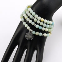 Thumbnail for Frosted Amazonite Bracelet Prayer Beads 6mm