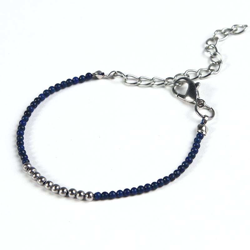 Cutie Pie Miniature NATURAL HEALING GEMSTONE & Steel Bracelet- SAVE $$ on Bundles!