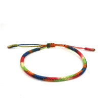 Thumbnail for Tibetan Buddhist Lucky  7 CHAKRA for ' BALANCE' Hand Tied Mantra Bracelet