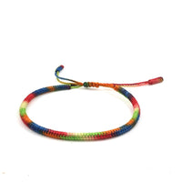 Thumbnail for Tibetan Buddhist Lucky  7 CHAKRA for ' BALANCE' Hand Tied Mantra Bracelet