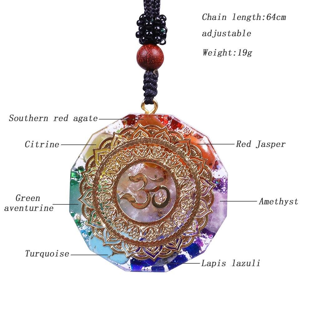 Healing ORGONITE & OM Pendant Necklace