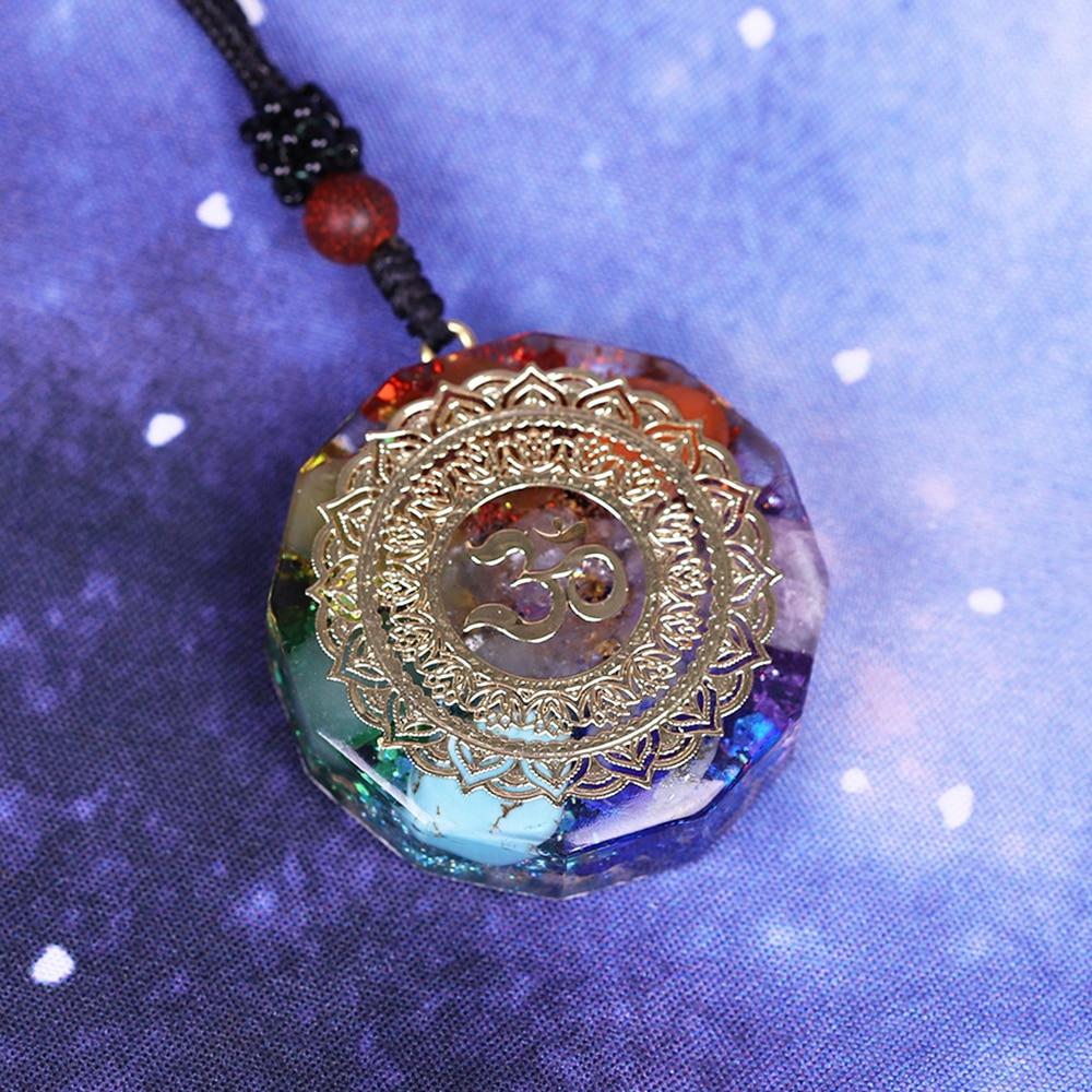 Healing ORGONITE & OM Pendant Necklace