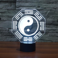 Thumbnail for Yin & Yang Tai Chi Color Changing Illusion Lamp