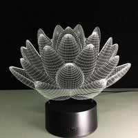 Thumbnail for Lotus 3D Colorful LED Night Light