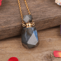 Thumbnail for Comforting Natural Labradorite Essential Oil Perfume 'DESTINY ' Necklace