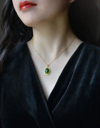 Thumbnail for Jade Minimalist Lucky Charm Necklace