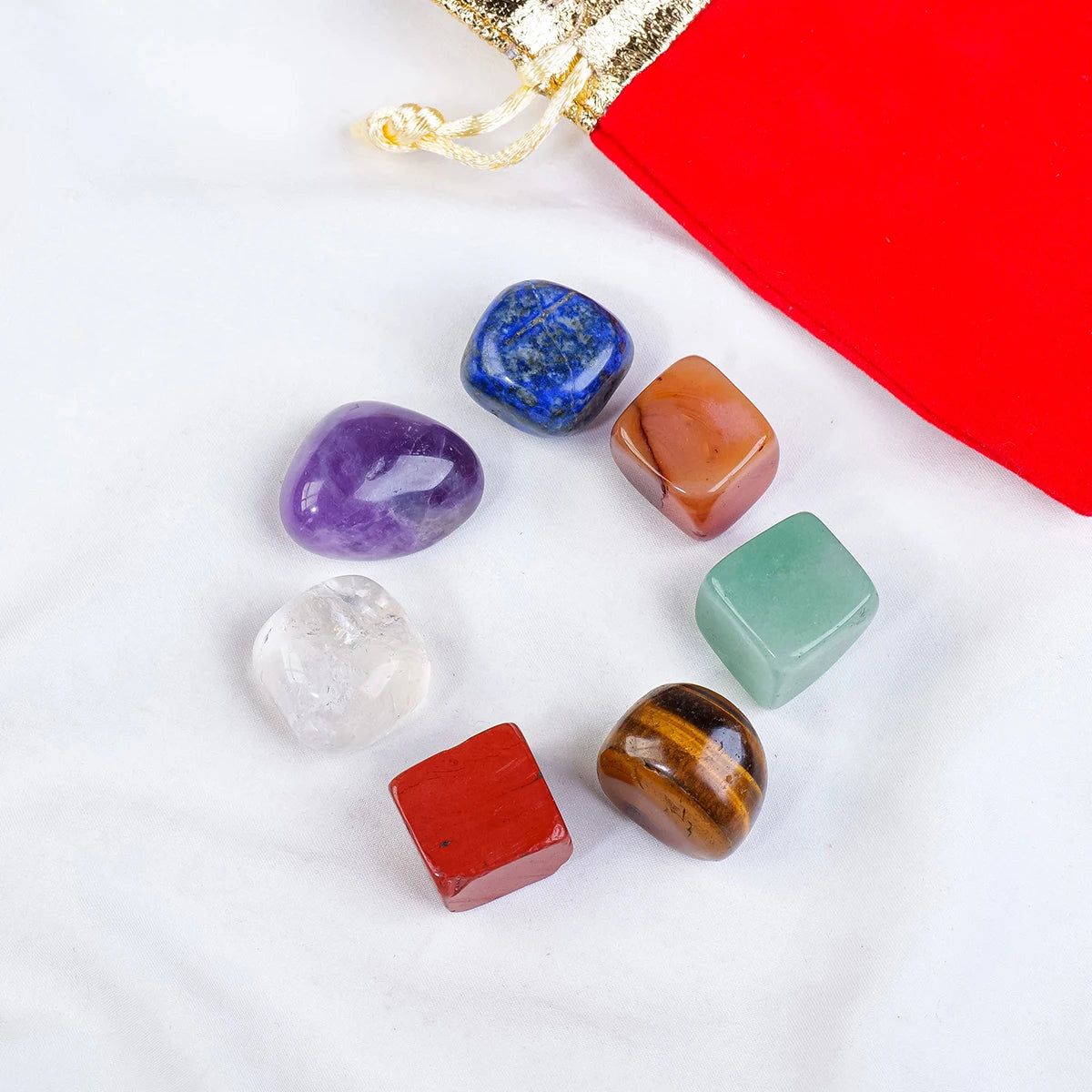 7 Crystal Healing Tumbled Stones Set