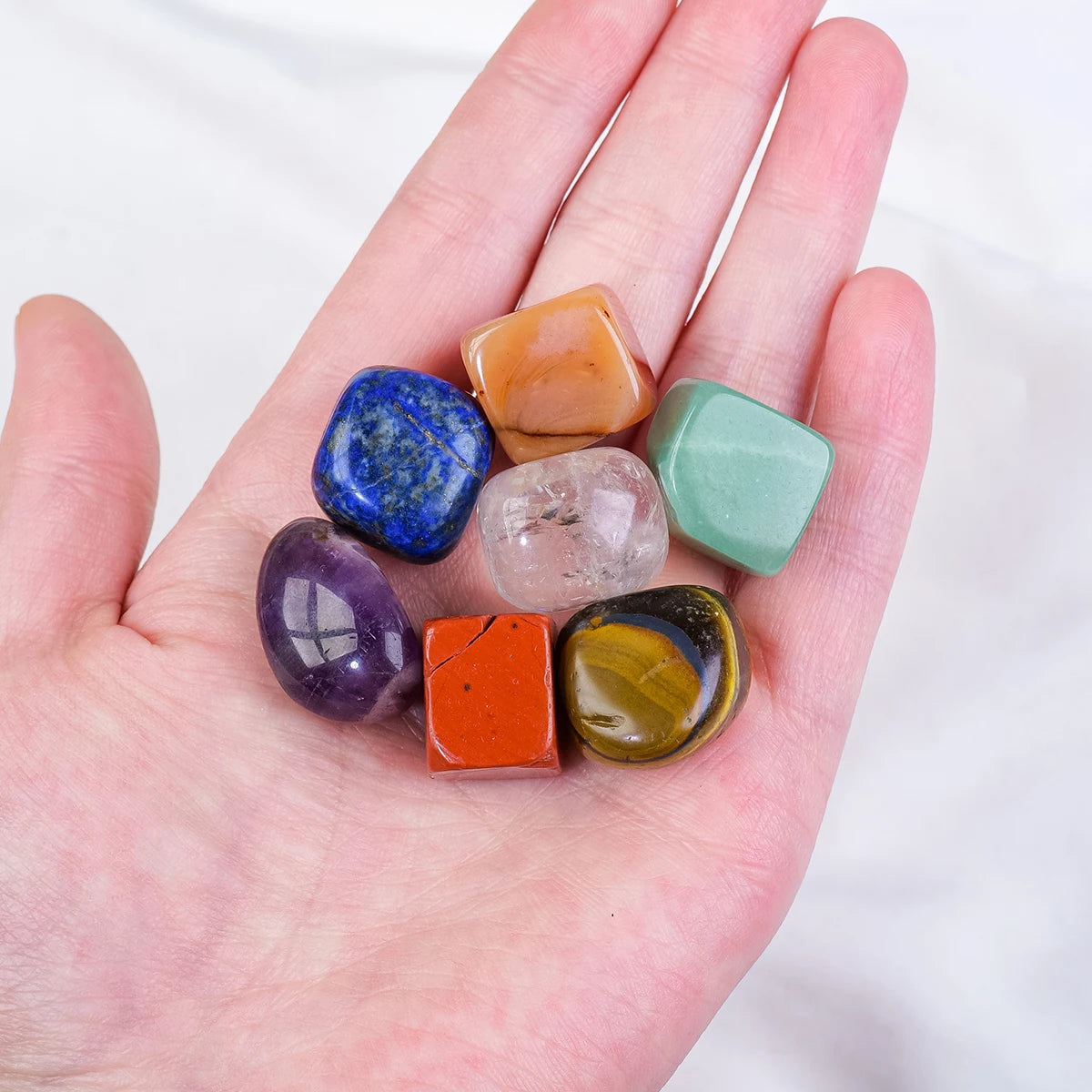 7 Crystal Healing Tumbled Stones Set