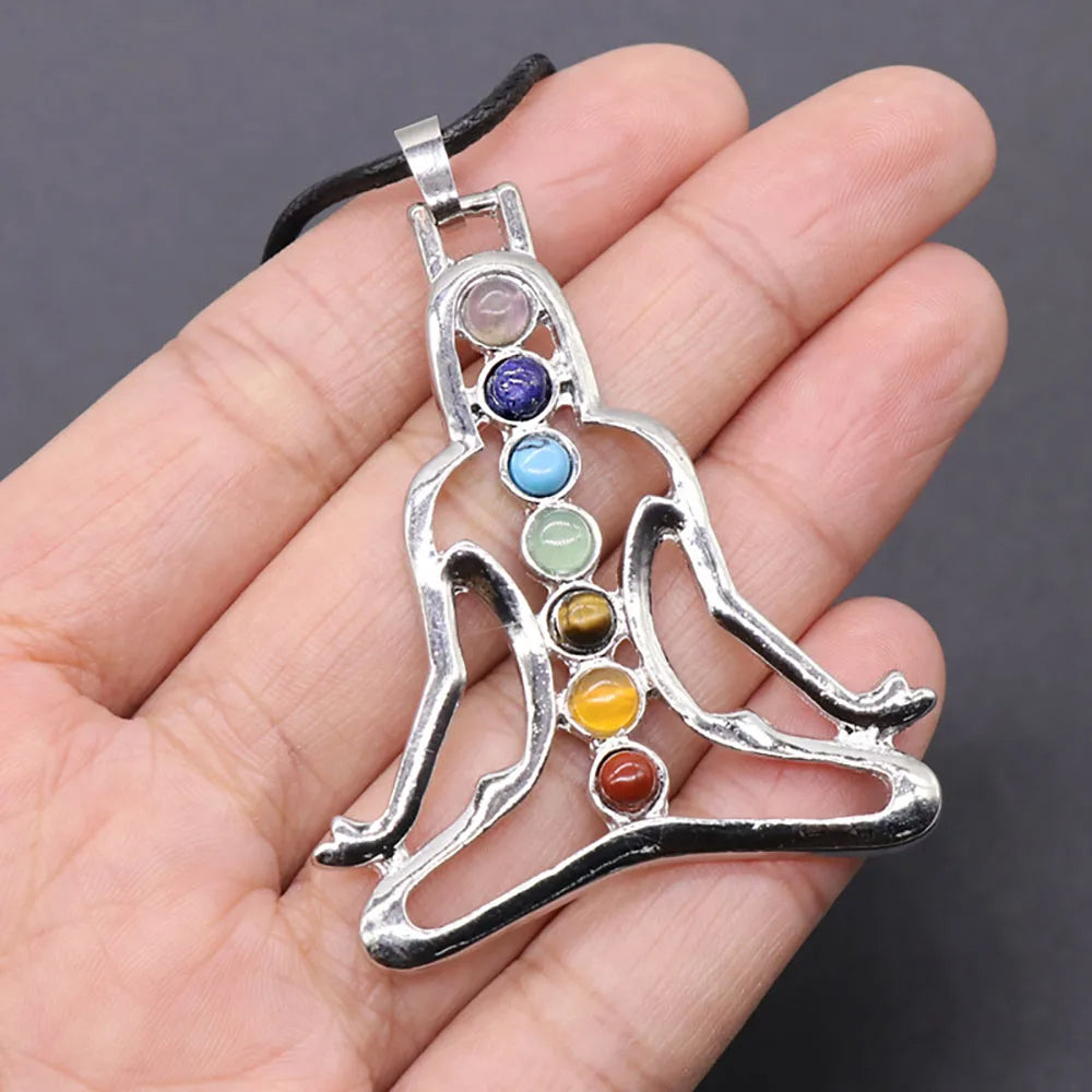 7 Chakra Meditation Pendant Keychain