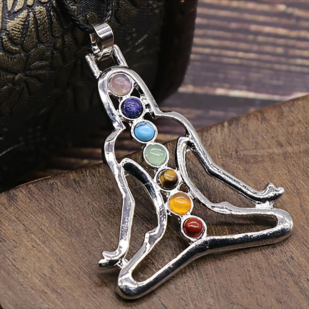 7 Chakra Meditation Pendant Keychain