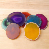 Thumbnail for 7 x pcs Polished Quartz Druzy Geode Slices-These DRINK COASTERS make  AWESOME Gifts!