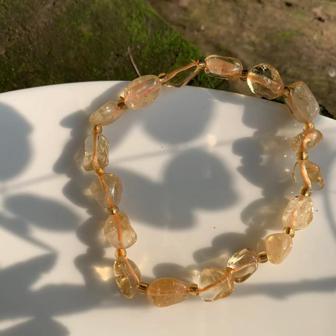 Natural Beaded Citrine 'ABUNDANCE' Bracelet