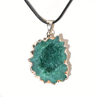 Thumbnail for Natural Geode Stone Pendant Necklace