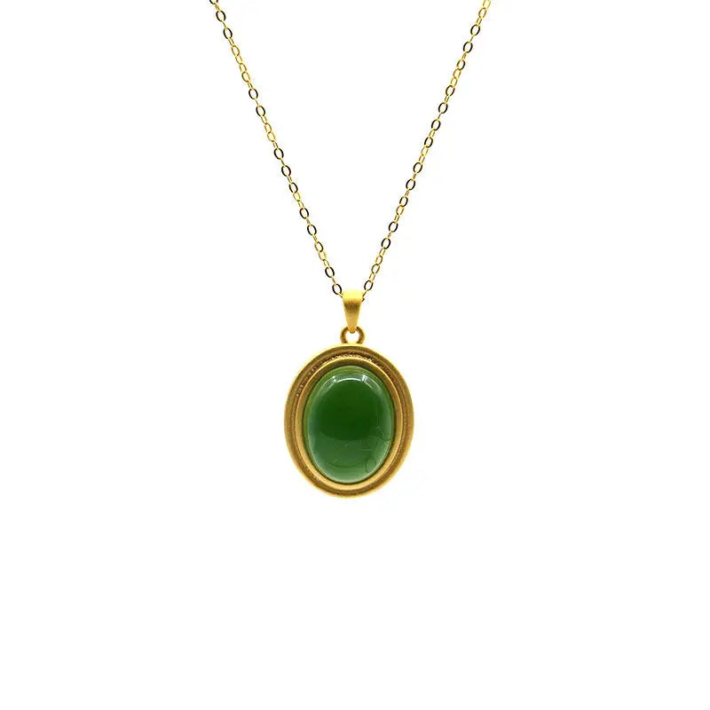 Jade Minimalist Lucky Charm Necklace