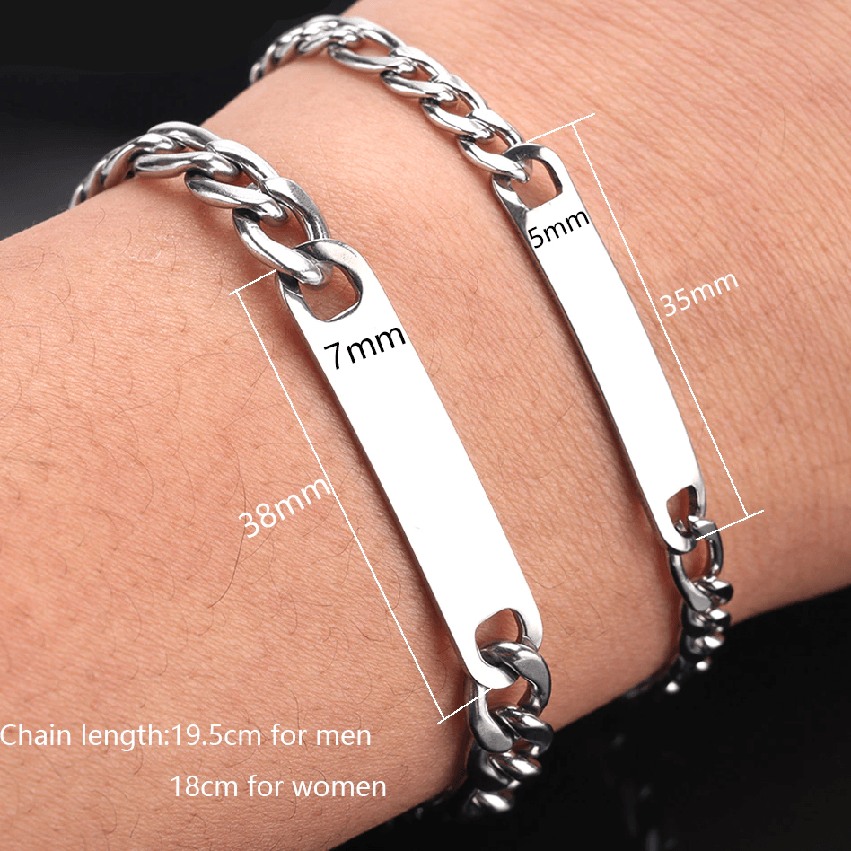 Stainless Steel Custom Spotify Code 'Replay' Bracelet