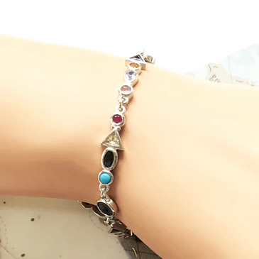 Silver & Zirconia Journey to Paradise Boho Bracelet