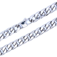 Thumbnail for Mens 8 mm Quality Stainless Steel Cuban Link Necklace