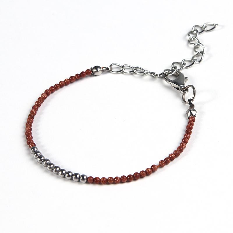 Cutie Pie Miniature NATURAL HEALING GEMSTONE & Steel Bracelet- SAVE $$ on Bundles!