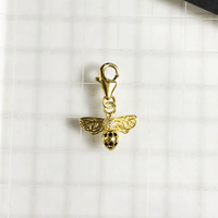 Thumbnail for Silver & Zirconia Golden Honey Bee Charm