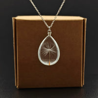 Thumbnail for 925 Sterling Silver Necklace with Real Dandelion Seed