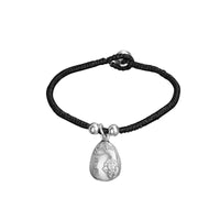 Thumbnail for Red Rope & Silver Lucky Lovers Tibetan Heart Sutra Bracelet