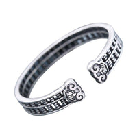 Thumbnail for Ethnic Thai Silver Feng Shui 'Wealth Abacus' Bangle