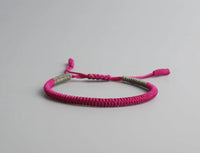 Thumbnail for Tibetan Buddhist Handmade Knots Lucky Rope Bracelets - Happiness