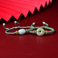 Thumbnail for Lucky Natural Jadeite Rope Bracelet