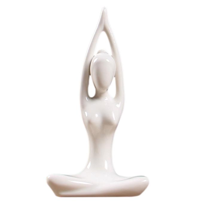 Abstract Glazed Ceramic YOGA Figurine- 12 Poses Available-BUY 2, GET a 3RD FREE!