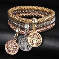 Thumbnail for Tree of Life Charm Bracelet with Austrian Crystals-BUY 1,GET 2 FREE for a LIMITED TIME!