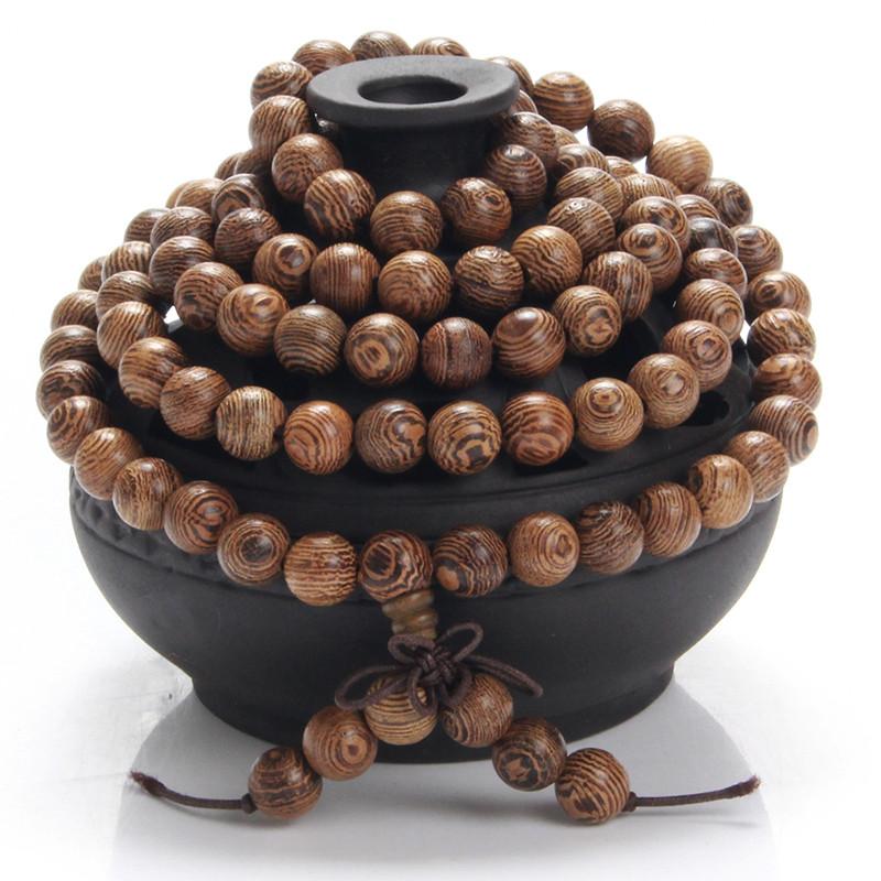 Antique Wooden 108 Bead Mala