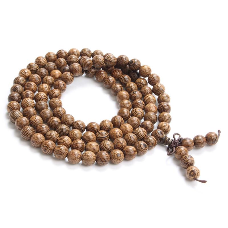 Antique Wooden 108 Bead Mala