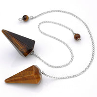 Thumbnail for Natural Crystal Pyramid Chakra Dowsing Pendulum
