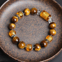 Thumbnail for Citrine Stone & Golden Tiger Eye 'GOD of WEALTH' Bracelet