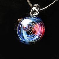 Thumbnail for Hand blown Universe/Galaxy in Glass Pendant Necklace-11 Designs