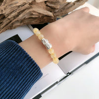 Thumbnail for 925 Sterling Silver Pixiu & AAA Quality Citrine Stone SUCCESS & POSITIVITY Bracelet