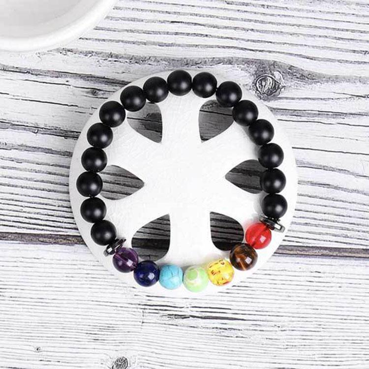 Hematite 7 Chakra Bracelet Set