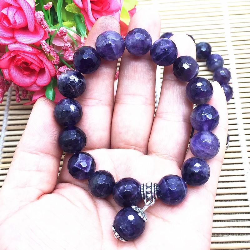 ELIMINATE IMPATIENCE with this Chunky Amethyst  Stone  Bracelet